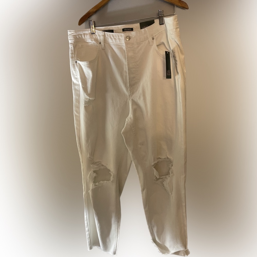 NWT White Fable White Jeans Size 17